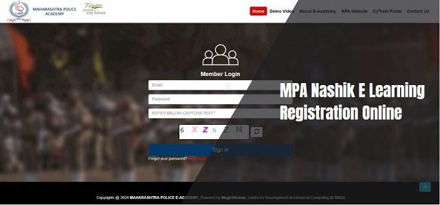 MPA Nashik E Learning Registration Online