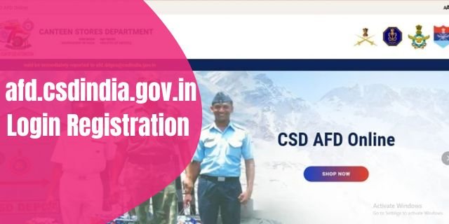 afd.csdindia.gov.in Login Registration